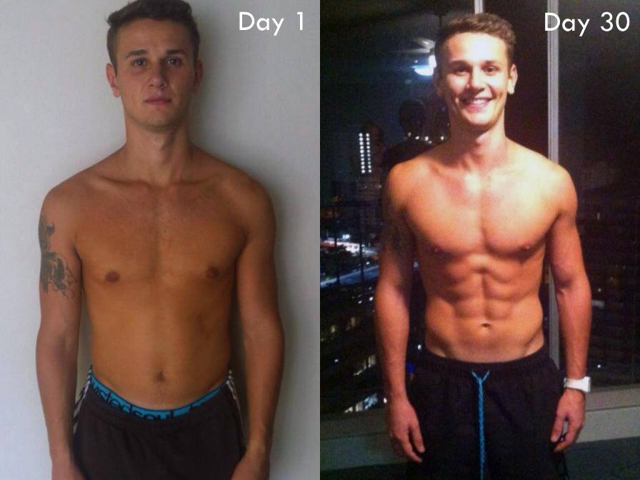 before and after whey protein